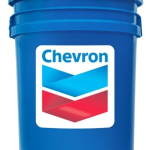 Blue Chevron barrel with company logo on front.