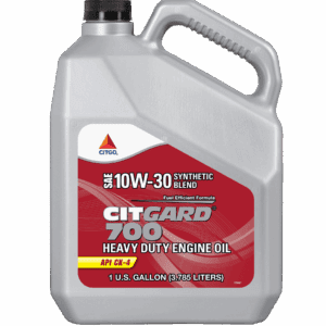A 1-gallon container of Citgard 700 heavy-duty engine oil, 10W-30 blend.