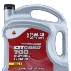 A 5-liter container of Citgard 700 heavy-duty engine oil, 15W-40 grade.